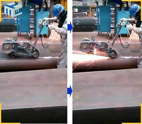 Flat Sheet Joint Weld Polishing Machine  Grinding Polishing 380V 400V 415V