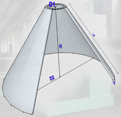 15kw 3p Steel Cone Shaping Rolling Machinery 12mm Cone Making Machine
