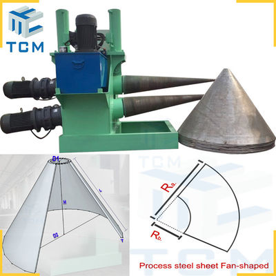 Hydraulic Steel Cone Bending Machine Tank Head Sheet Metal Cone Rolling Machine
