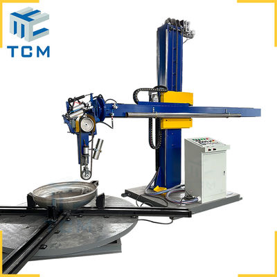 Semi-automatic Dished End Polishing Machine 3500x1600x3050mm 2500 kg with 8-12m2 per Hour Efficiency